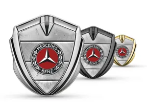 Mercedes Emblema Fender Badge Finitura Lussuosa Inox